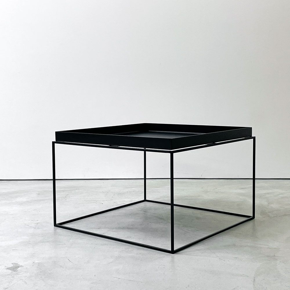 ヘイ HAY トレイテーブル Tray Table コーヒーテーブル センターテーブル ブラック W60cm スクエア 2Way 北欧 デンマーク ●