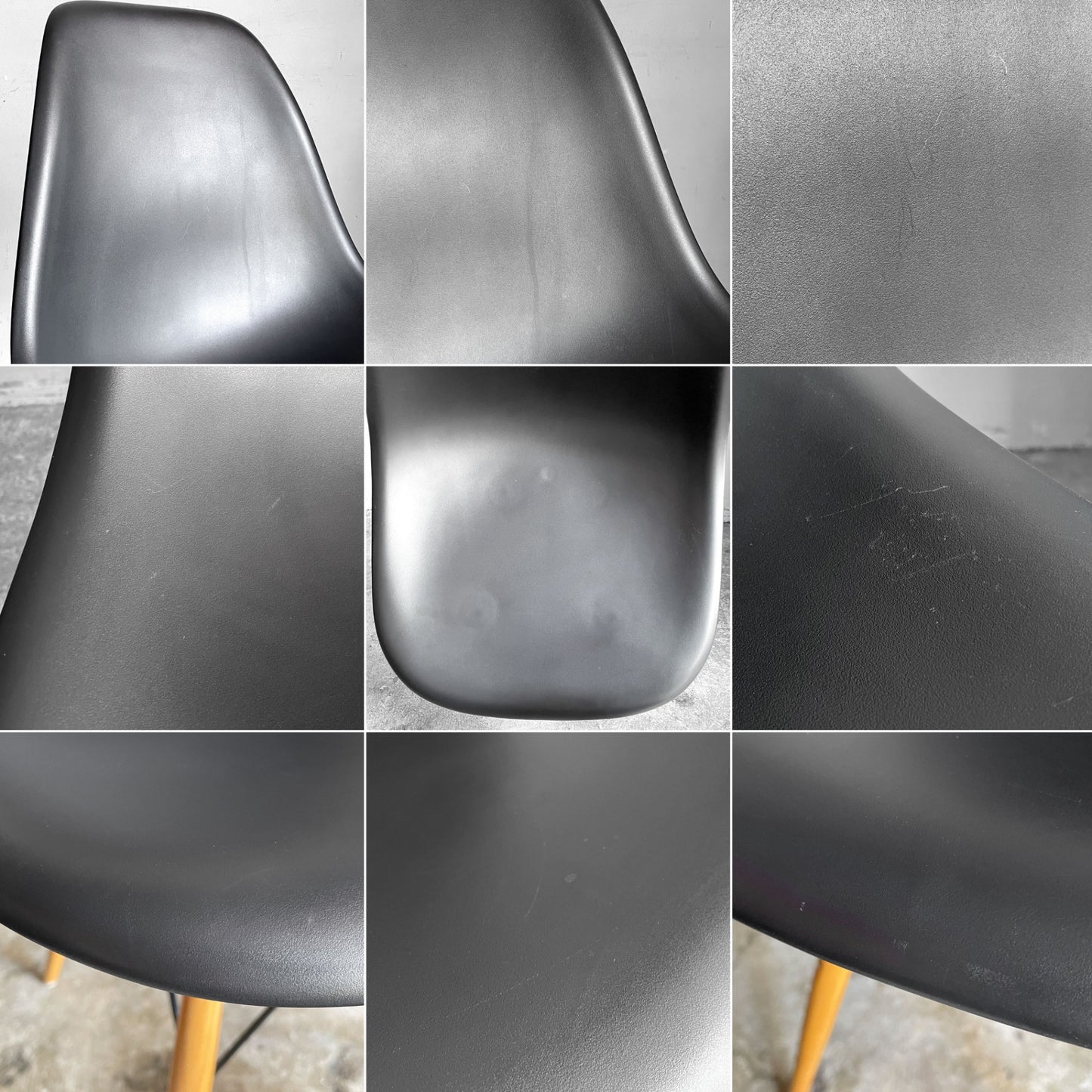 ハーマンミラー Herman Miller × ヴィトラ vitra サイドシェルチェア ブラック ポリプロピレン ダウェルベース C&R イームズ ミッドセンチュリー ■