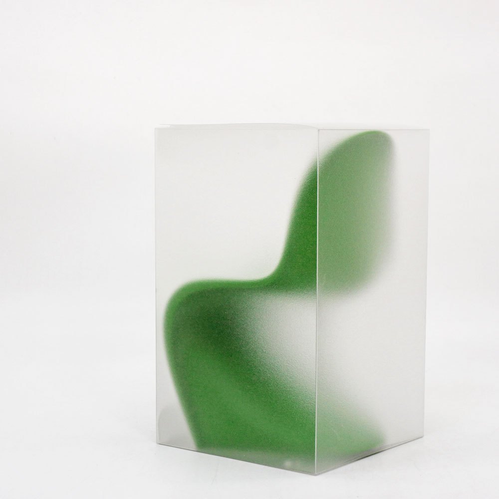 ヴィトラ デザインミュージアム Vitra Design Museum ミニチュアコレクション パントンチェア 1/6スケール 限定カラー グリーン ●
