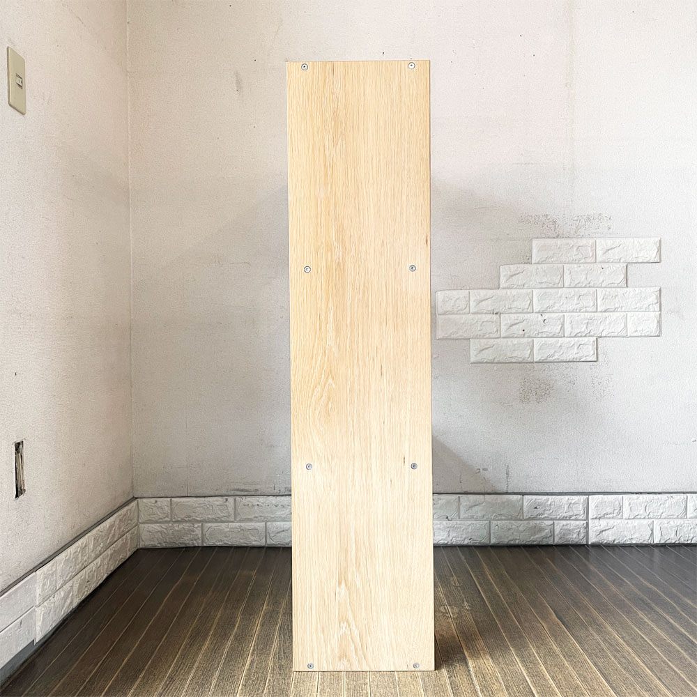 無印良品 MUJI スタッキングシェルフ ワイド 1列3段 オーク材 W81.5cm オープンシェルフ 本棚 飾り棚 シンプルデザイン 定価￥22,900- ◎