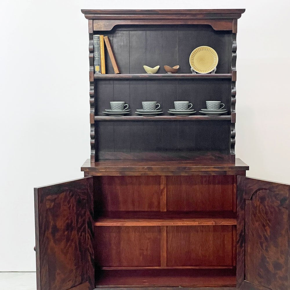 松本民芸家具 36型 皿棚 カップボード 食器棚 飾り棚 ミズメザクラ無垢材 民藝 和モダン ●