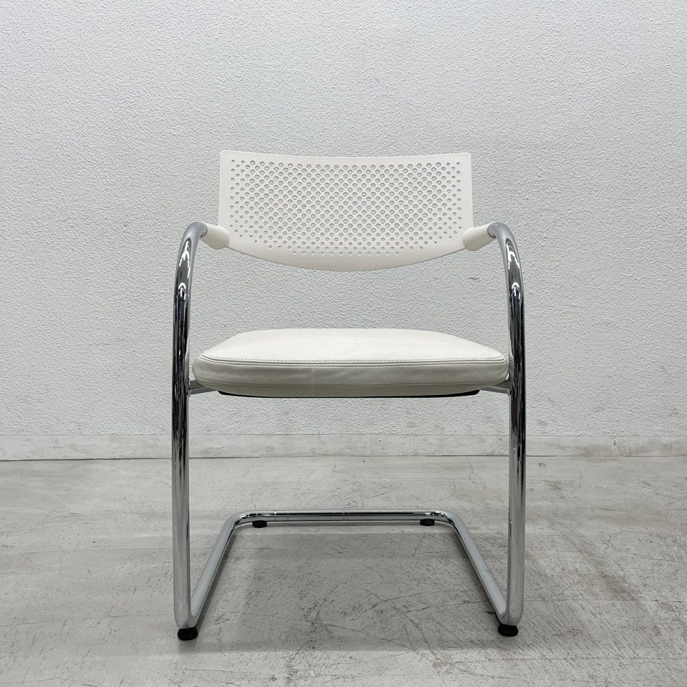 ヴィトラ vitra ビザビ2 Visavis2 アームチェア デスクチェア カンティレバー スタッキング不可仕様 アントニオ・チッテリオ B 〓