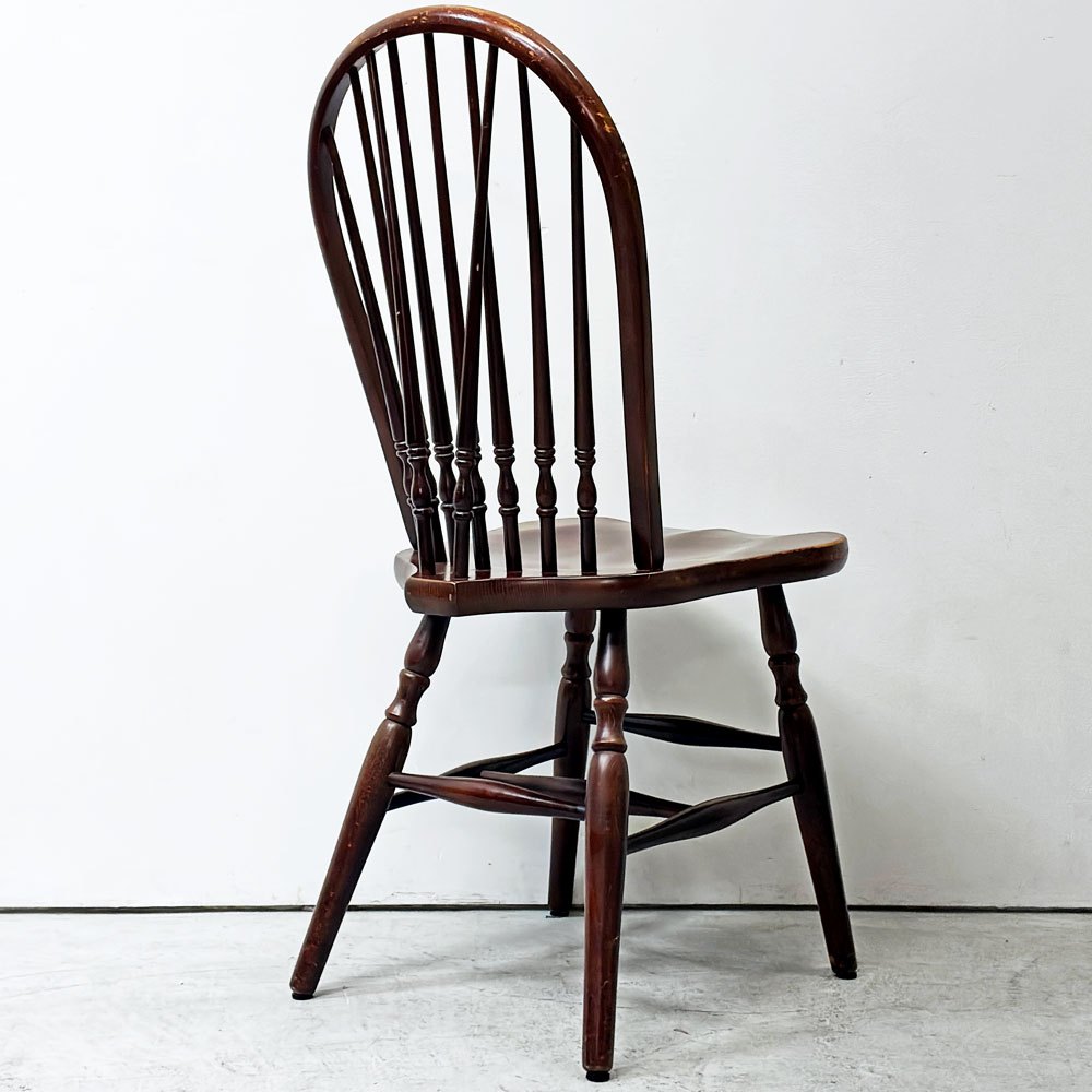 秋田木工 AKIMOKU ビンテージ vintage プレースバッグ ウィンザーチェア ダイニングチェア スポーク クラシカル 英国スタイル ●