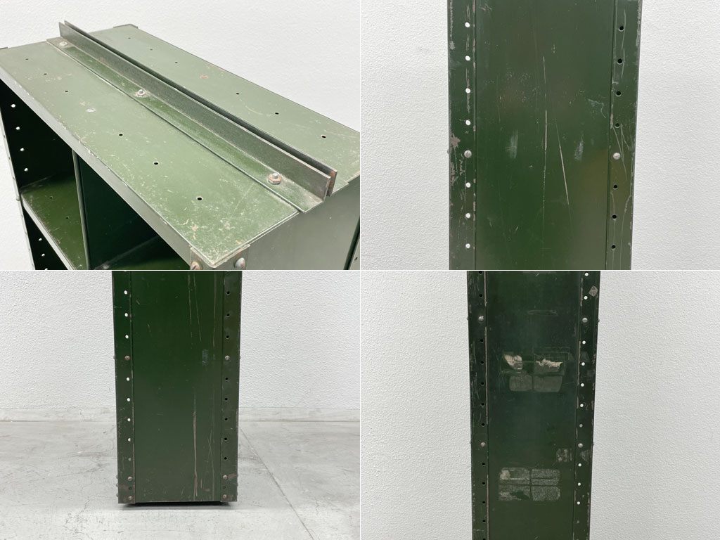 US ビンテージ インダストリアル スチール ファイリングキャビネット US Vintage Steel File cabinet ファイリングシステム 書庫 什器 〓