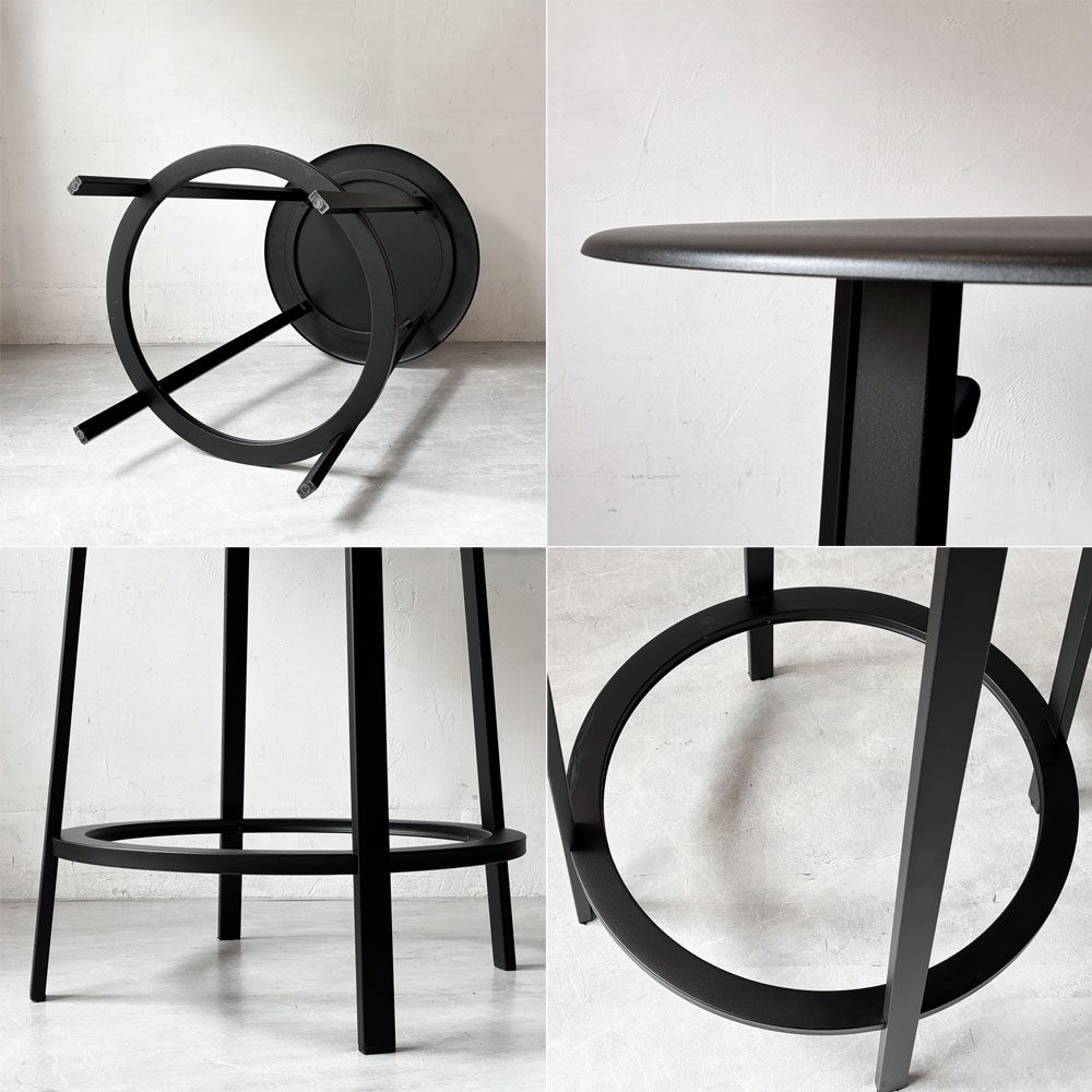 ヘイ HAY リボルバー バーテーブル REVOLVER BAR TABLE  カウンターテーブル ハイテーブル H105cm ブラック レオン・ランズメイヤー デンマーク 定価￥99,000 - ★