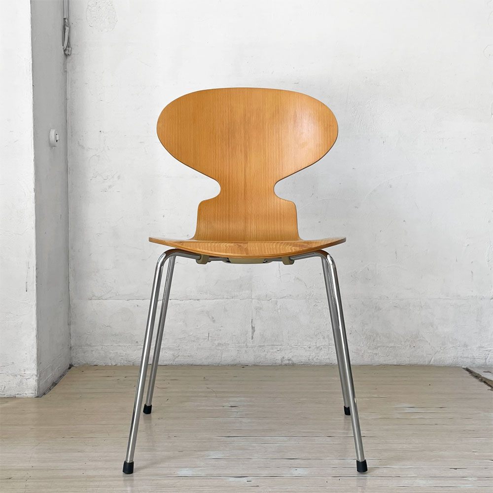 フリッツハンセン Fritz Hansen 3101 アリンコチェア アントチェア 4本脚 ナチュラルビーチ ラッカー仕上げ アルネ・ヤコブセン B ★