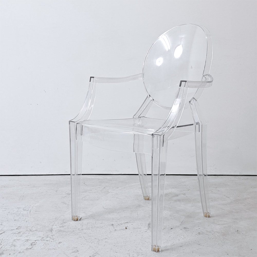 カルテル Kartell ルイゴースト LouisGhost アームチェア クリスタル スタッキング フィリップ・スタルク Philippe Starck イタリア ●