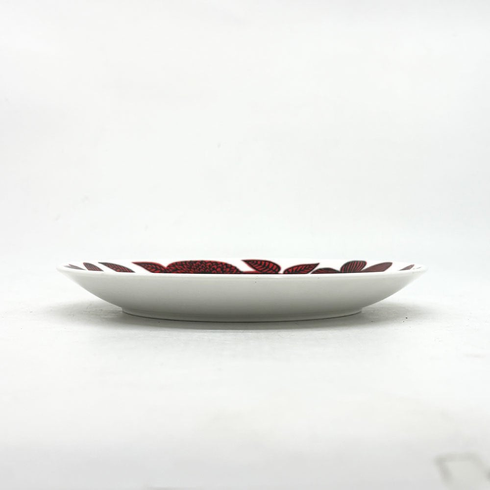グスタフスベリ GUSTAVSBERG レッドアスター RED ASTER デザートプレート Φ17.5cm スティグ・リンドベリ スウェーデン 北欧食器 ビンテージ ●