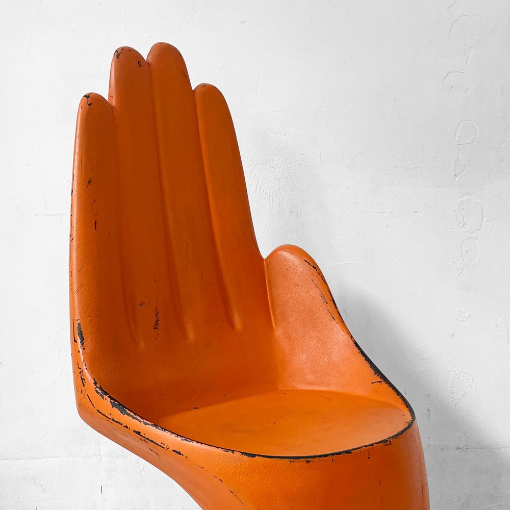 ヨーロピアン タッチ EUROPEAN TOUCH LTD. ネイルチェア MOLDED PLASTIC HAND CHAIR プラスチック ハンドチェア オレンジペインテッド ★