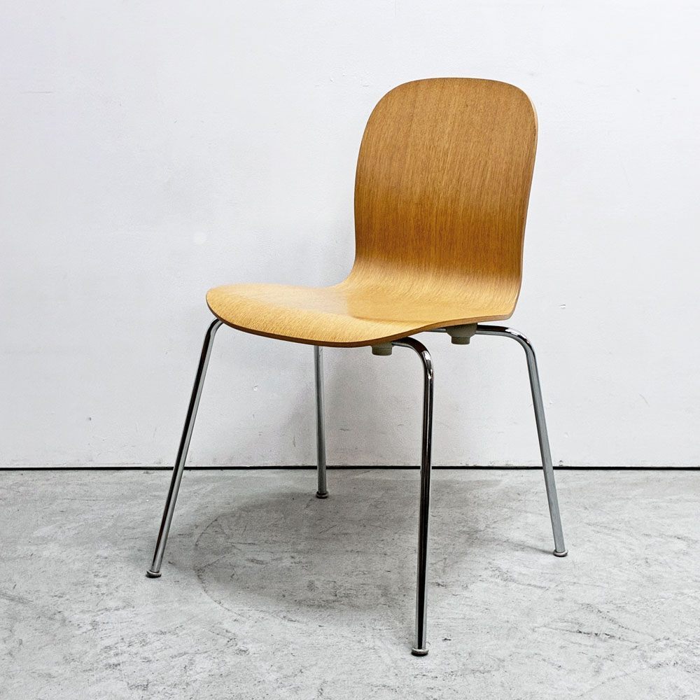 カッペリーニ Cappellini テイト TATE スタッキングチェア プライウッド ジャスパー・モリソン ナチュラルカラー 店舗什器 イタリア ●