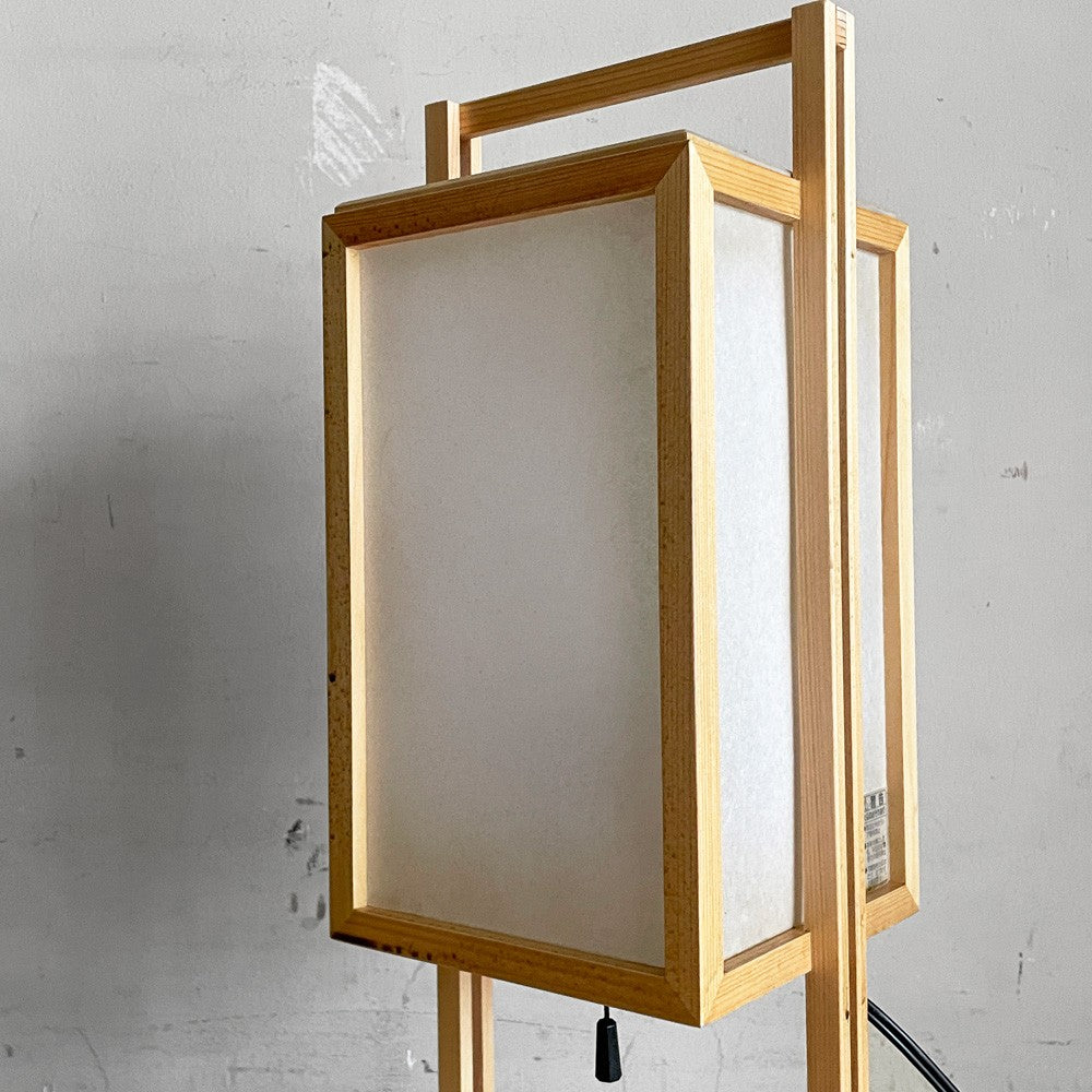 らんぱだ Lampada スタンドライト 行灯 A520 仁 jin 国産檜材 雲竜 ジャパンディスタイル 保管品 B ■
