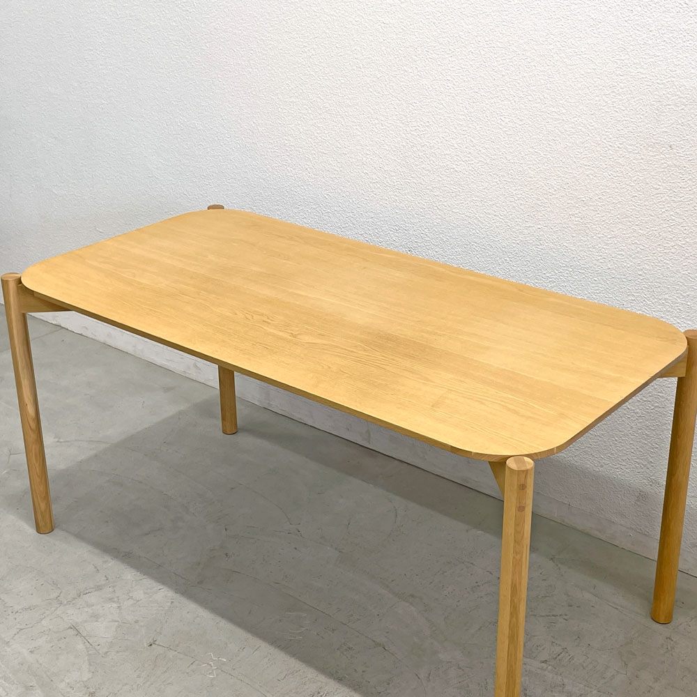 カリモクニュースタンダード Karimoku キャストール ダイニングテーブル CASTOR TABLE 150 国産ナラ材 ピュアオークカラー 定価145,200円 〓
