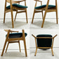 モモナチュラル MOMO Natural クルーチェア CREW CHAIR アームチェア ダイニングチェア オーク材 グリーンファブリック ●