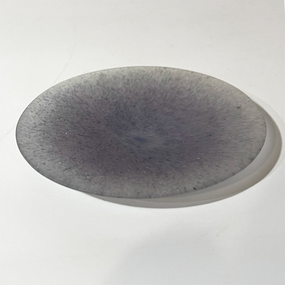波多野裕子 パート・ド・ヴェール 小皿 7.7cm 現代作家 ★