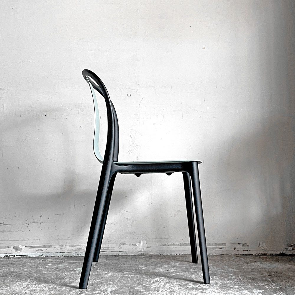 ヴィトラ Vitra ベルヴィルチェア Belleville Chair ダイニングチェア スタッキングチェア モスグレー ロナン & エルワン・ブルレック A ■