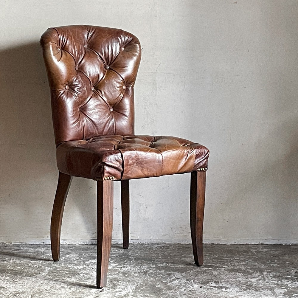 ハロ HALO チェスターチェア Chester chair ダイニングチェア レザー 本革 アンティークウィスキー antique whisky ビンテージ加工 アスプルンド取扱 B ■