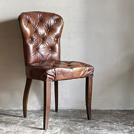 ハロ HALO チェスターチェア Chester chair ダイニングチェア レザー 本革 アンティークウィスキー antique whisky ビンテージ加工 アスプルンド取扱 B ■