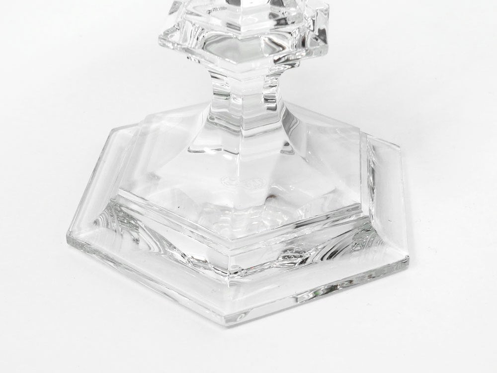 バカラ Baccarat アルクール アワーファイヤー キャンドルスティック HARCOURT OUR FIRE CANDLESTICK シルバー フィリップ・スタルク 美品 B ●