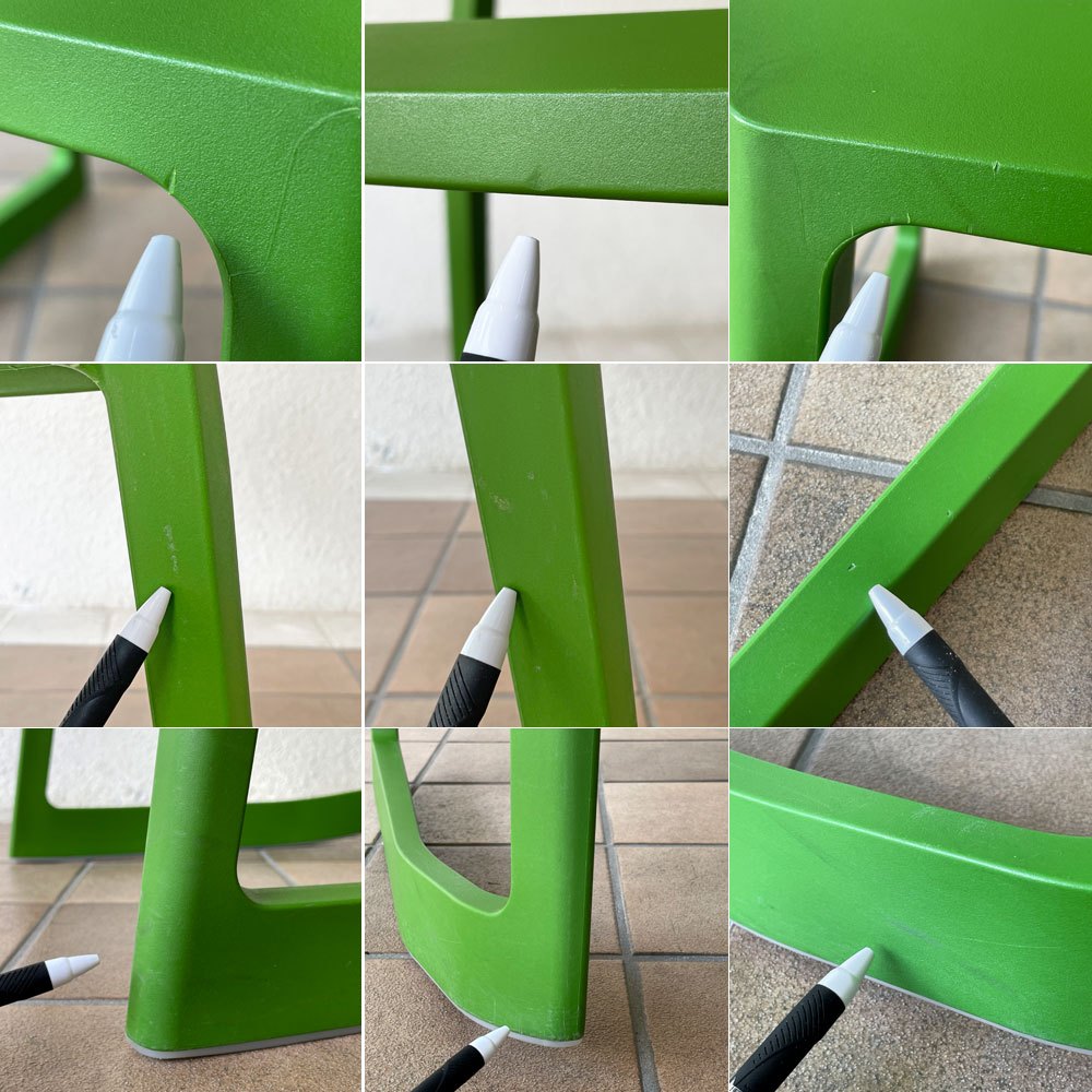 ヴィトラ Vitra ティプトン Tip Ton ワークチェア ダイニングチェア デスクチェア カクタスグリーン スタッキング チルト機能 定価￥47,300- ◇