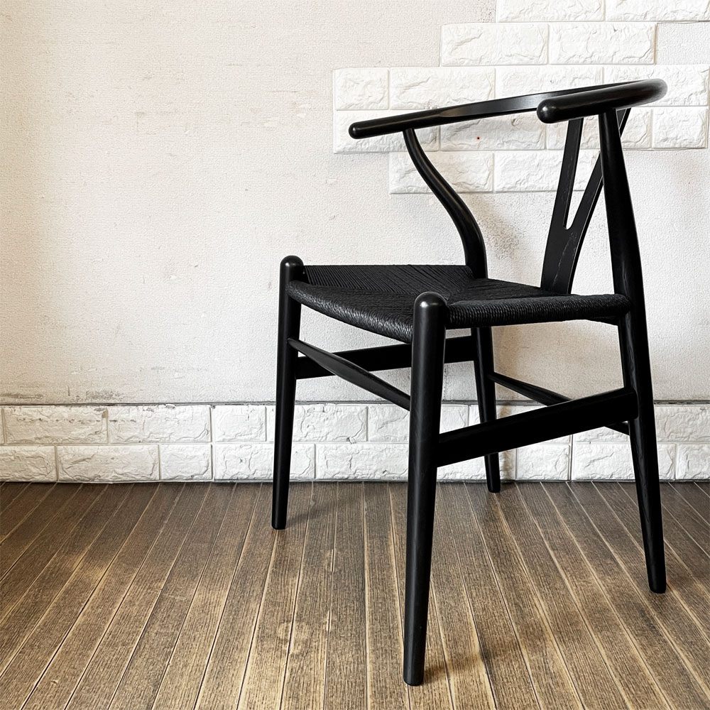 カールハンセン＆サン Carl Hansen & Son CH24 Low Yチェア オーク材 ブラックラッカー×ブラックペーパーコード ハンス・J・ウェグナー デンマーク 北欧家具  定価￥199,100- ◎