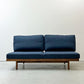 マスターウォール MASTERWAL コモンルーツ COMMON ROOTS ブリッジソファ BRIDGE SOFA 2シーター 160 ファブリックシート ブルーベリー ウォールナット無垢集成材 ●