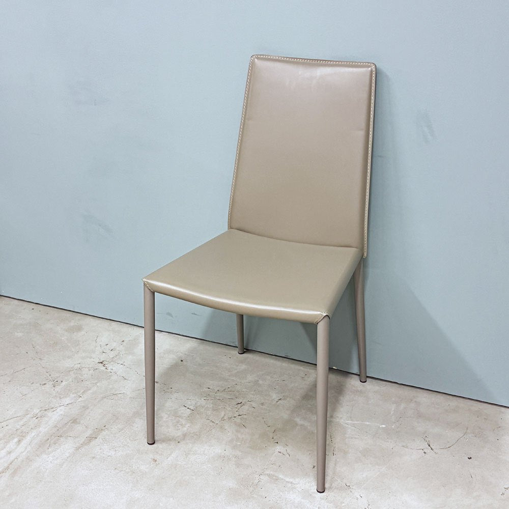 カリガリス Calligaris ボヘム BOHEME ダイニングチェア トープ 再生レザー ミニマル モダン イタリア A ◎