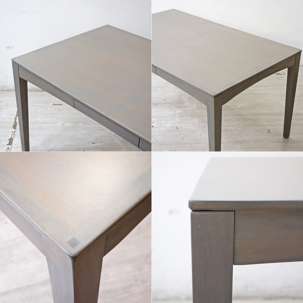 アクタス ACTUS エーボスコ2 A-BOSCO2 ダイニングテーブル 再塗装品 抽斗2杯 ニヤトー材 W135cm 朝日木材加工 ●