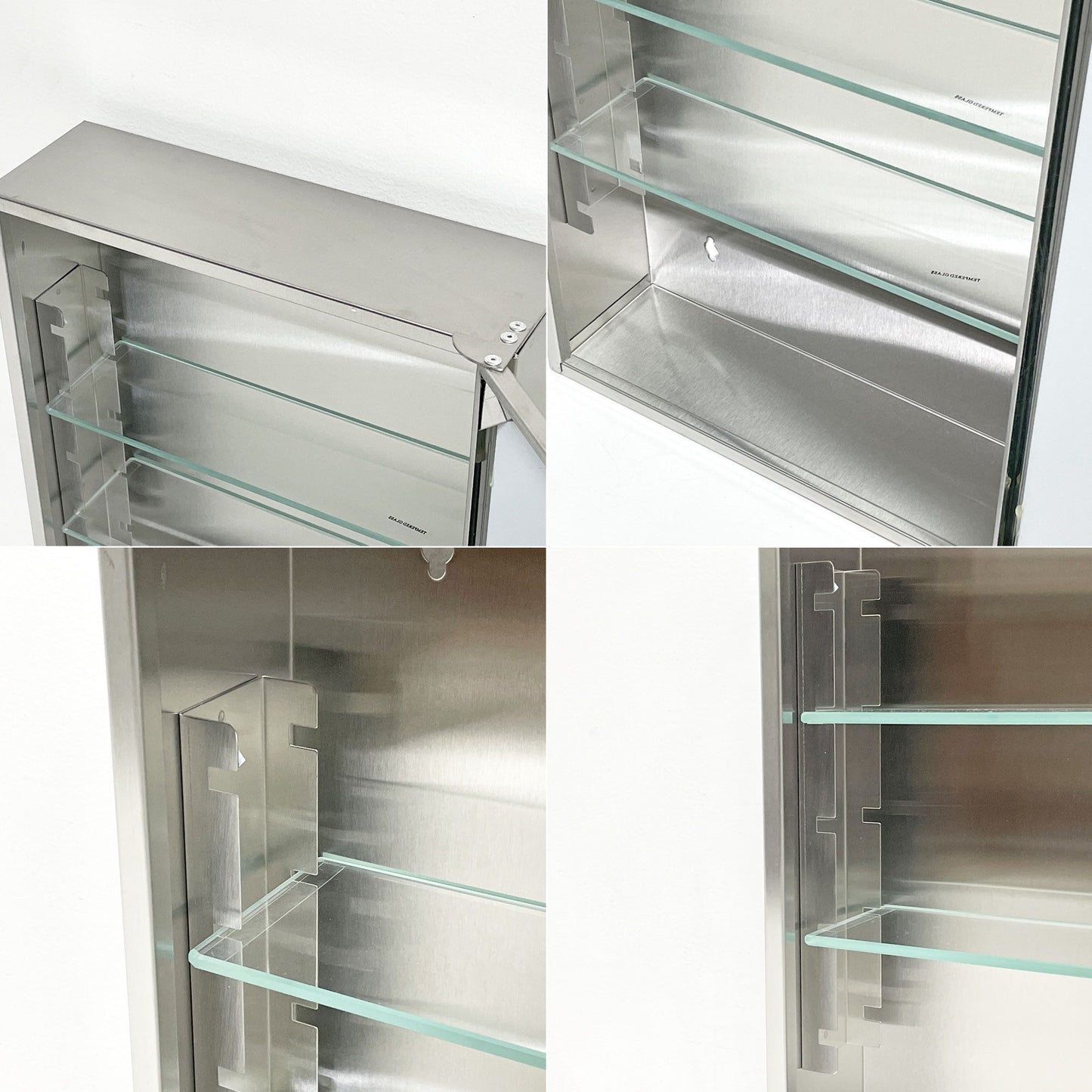 ディティール Detail inc. アナハイム AIANAheim メディシンキャビネット Medicine Cabinet スモール ミラー ステンレス製 壁付け キャビネット 元箱付き ●