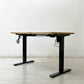 かなでもの KANADEMONO ザ・テーブル THE TABLE 電動昇降脚 FlexiSpot リノリウム天板 ブラック 参考価格約144,800円 ●