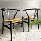 カールハンセン＆サン Carl Hansen & Son CH24 Yチェア ブラックラッカー ビーチ材 ペーパーコード ハンス・J・ウェグナー デンマーク 北欧家具 日本仕様 座面張替済  A ♪