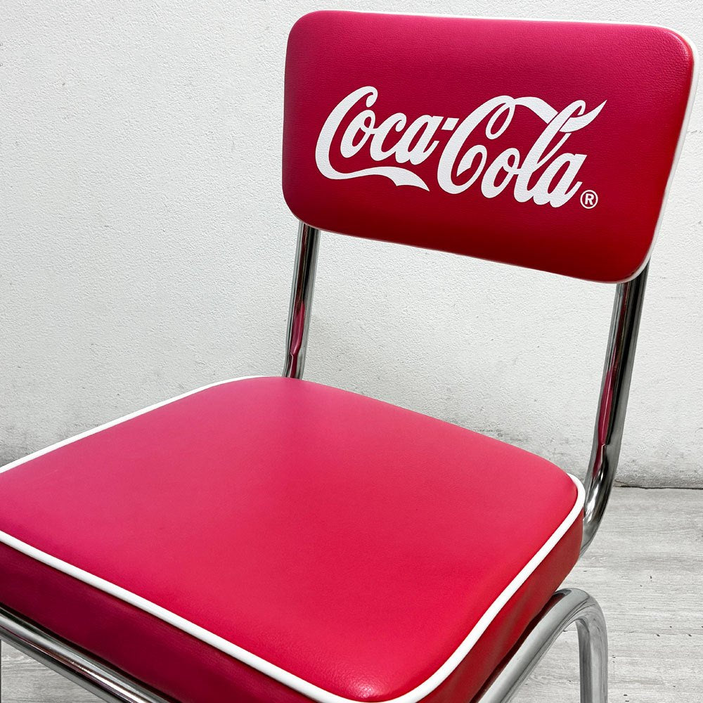 コカ・コーラ Coca Cola コークチェア Coke Chair PJ-105C ダイニング カフェチェア 50sビンテージスタイル 店舗什器 US B ●