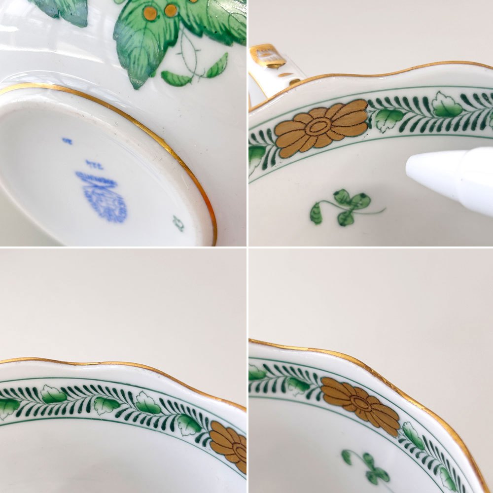 ヘレンド HEREND インドの華 ティーカップ＋ウイーンの薔薇 ソーサー C&S 2客セット B ◎