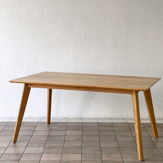 クラッシュゲート CRASH GATE ダイニングテーブル オーク無垢材 W150cm 関家具 ナチュラルモダン ◇