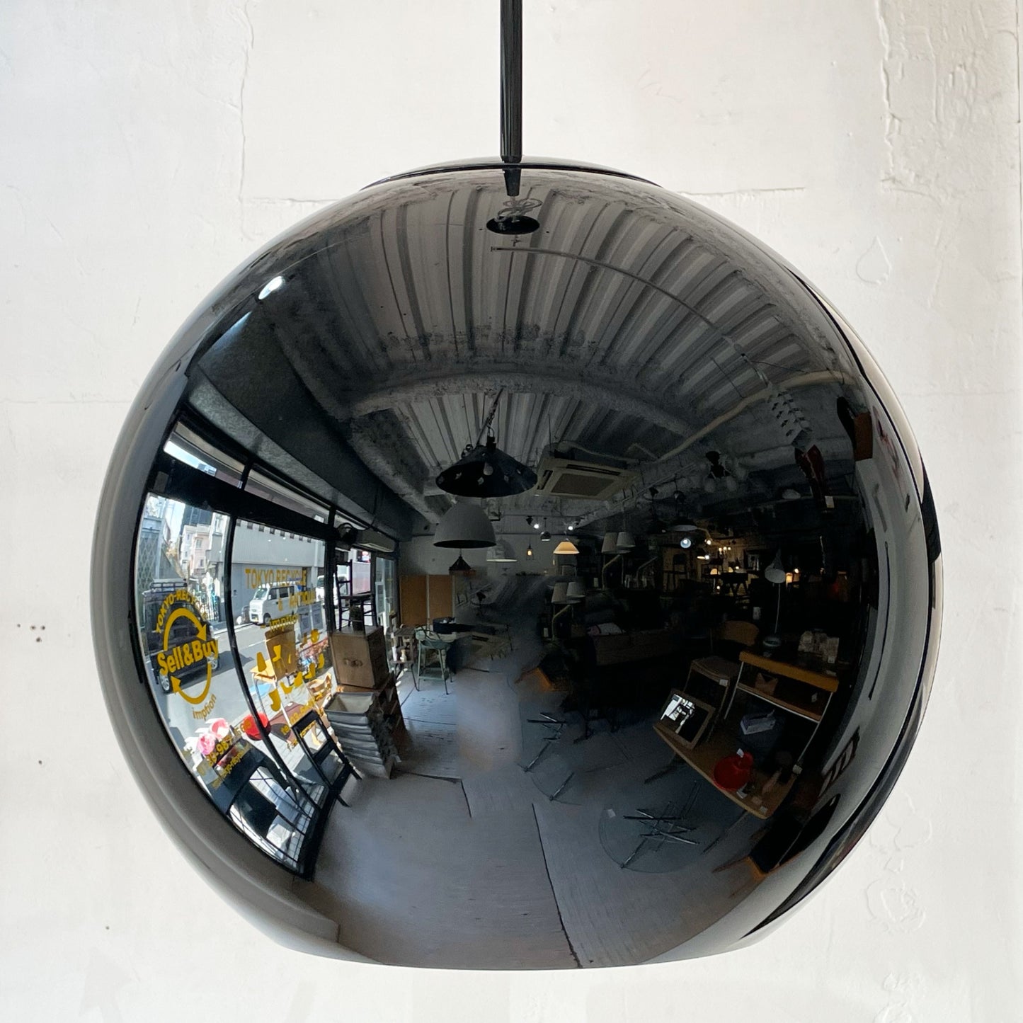 トムディクソン Tom Dixon コッパー ラウンド ペンダントライト 45 Copper Round Pendant ブラック色 廃番 定価113,000円 ★