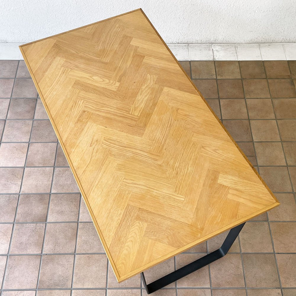 ノーウェアライクホーム NOWHERE LIKE HOME DT ノード ヘリンボーン NODE HERRINGBONE ダイニングテーブル レッグ03 オーク材 W150cm 定価143,000円 ◇