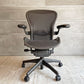 ハーマンミラー Herman Miller アーロンチェア Bサイズ ランバーサポート フル装備 クラシックカーボンメッシュ グラファイトベース ビル・スタンフ ＆ ドン・チャドウィック バナナクッション新品 ♪