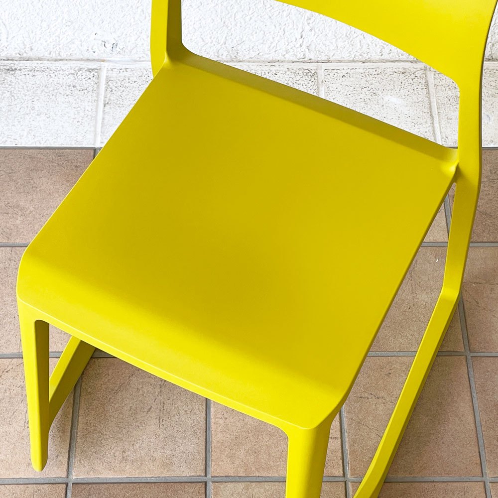 ヴィトラ Vitra ティプトン Tip Ton ワークチェア ダイニングチェア デスクチェア マスタード スタッキング チルト機能 定価￥47,300- ◇