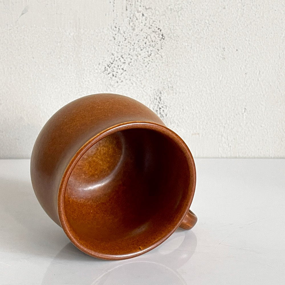 グスタフスベリ GUSTVSBERG カップ＆ソーサー リサラーソン ブラウン ビンテージ 北欧雑貨 希少 ■