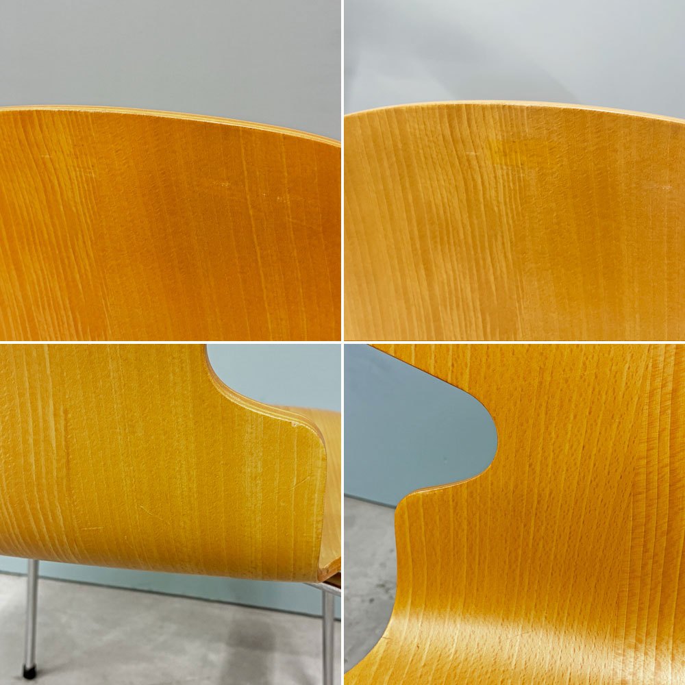 フリッツハンセン Fritz Hansen 3101 アリンコチェア アントチェア 4本脚 ナチュラルビーチ ラッカー仕上げ アルネ・ヤコブセン K ◎