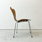 フリッツハンセン Fritz Hansen セブンチェア スタッキングチェア ローズウッド メタルカップ 1963-67年 アルネ・ヤコブセン 北欧 デンマーク ビンテージ 希少 現状品 ●