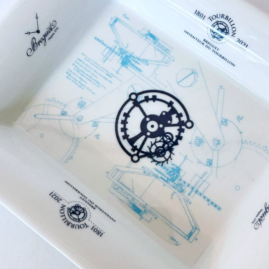 ブレゲ BREGUET トゥールビヨン220周年記念 プレート トレイ ノベルティ リモージュ Limoges w19.5cm ノベルティ 非売品 箱付 希少 ●
