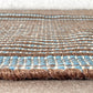ヘイ HAY タピス TAPIS ラグ 80×200 コットン×ジュート ジュリ・リショズ ハンドメイド チェスナッツ＆ブルー 定価30,800円 良品 ◇