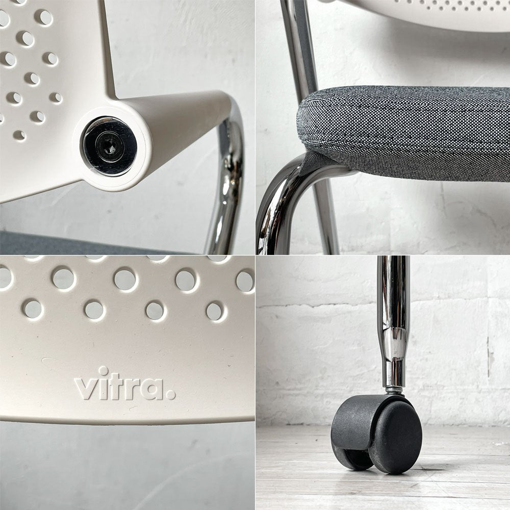ヴィトラ vitra ビザロール Visaroll デスクチェア ミーティングチェア キャスターベース スタッキング アントニオ・チッテリオ B ★