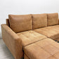 ジャーナルスタンダードファニチャー j.s.F ピーエスエフ カウチソファ PSF COUCH SOFA W210cm 3人掛けソファ オットマン レザー調 USB充電 コンセント付属 参考価格165,000円 ●