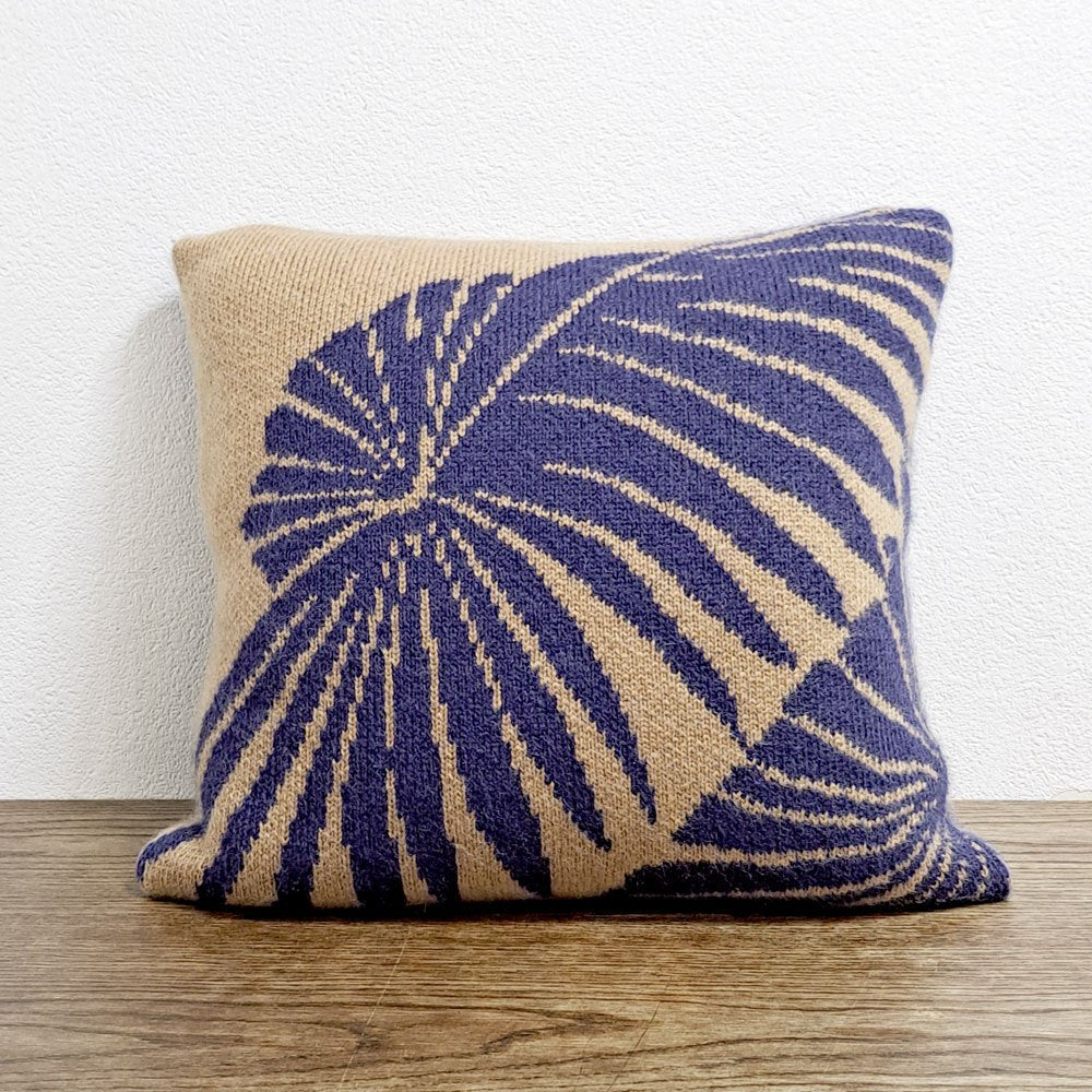 タブラ ラサ Tabula Rasa ニットクッション ボタニカル柄 50×50cm ニューヨーク ●