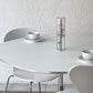 フリッツハンセン Fritz Hansen スーパー円テーブル A603 ダイニングテーブル Aテーブル W100cm ホワイト アルネ・ヤコブセン ブルーノ・マットソン ピート・ハイン 北欧家具 ◇