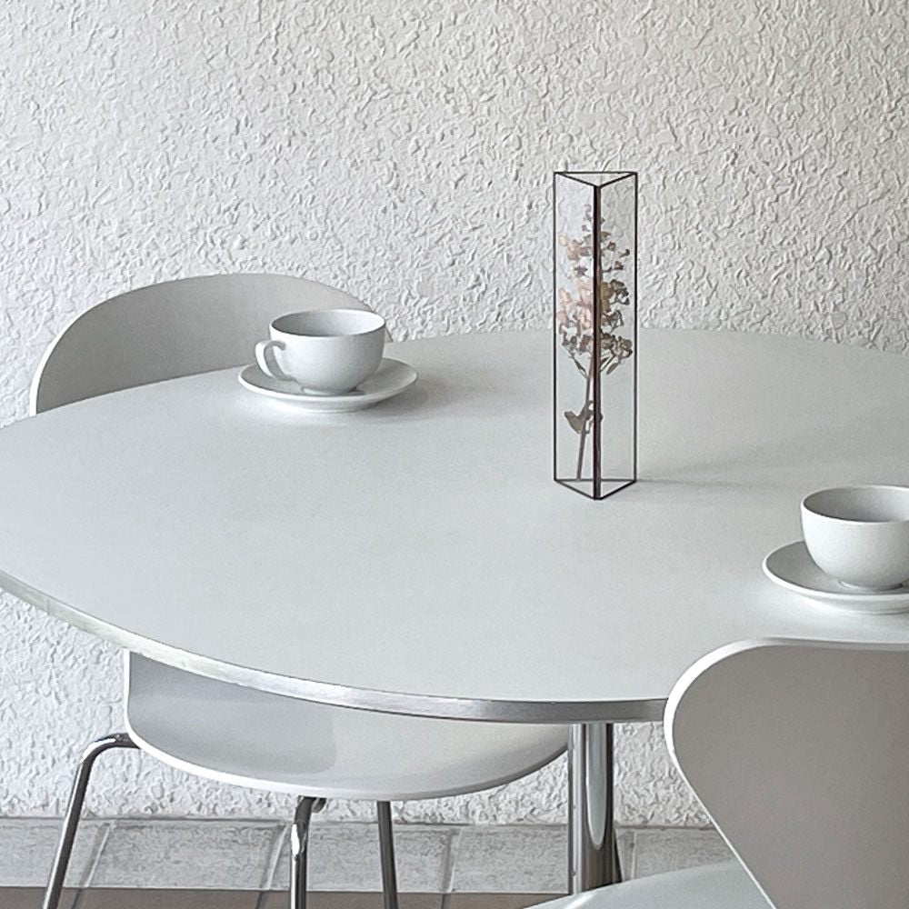 フリッツハンセン Fritz Hansen スーパー円テーブル A603 ダイニングテーブル Aテーブル W100cm ホワイト アルネ・ヤコブセン ブルーノ・マットソン ピート・ハイン 北欧家具 ◇