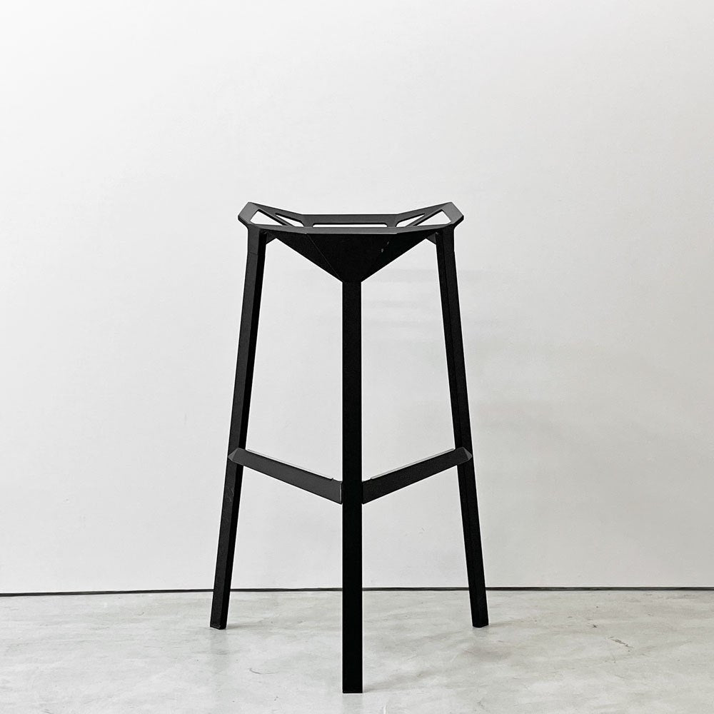 マジス MAGIS スツールワン STOOL_ONE カウンターチェア スタッキングチェア ブラック コンスタンチン・グルチッチ イタリア B ●