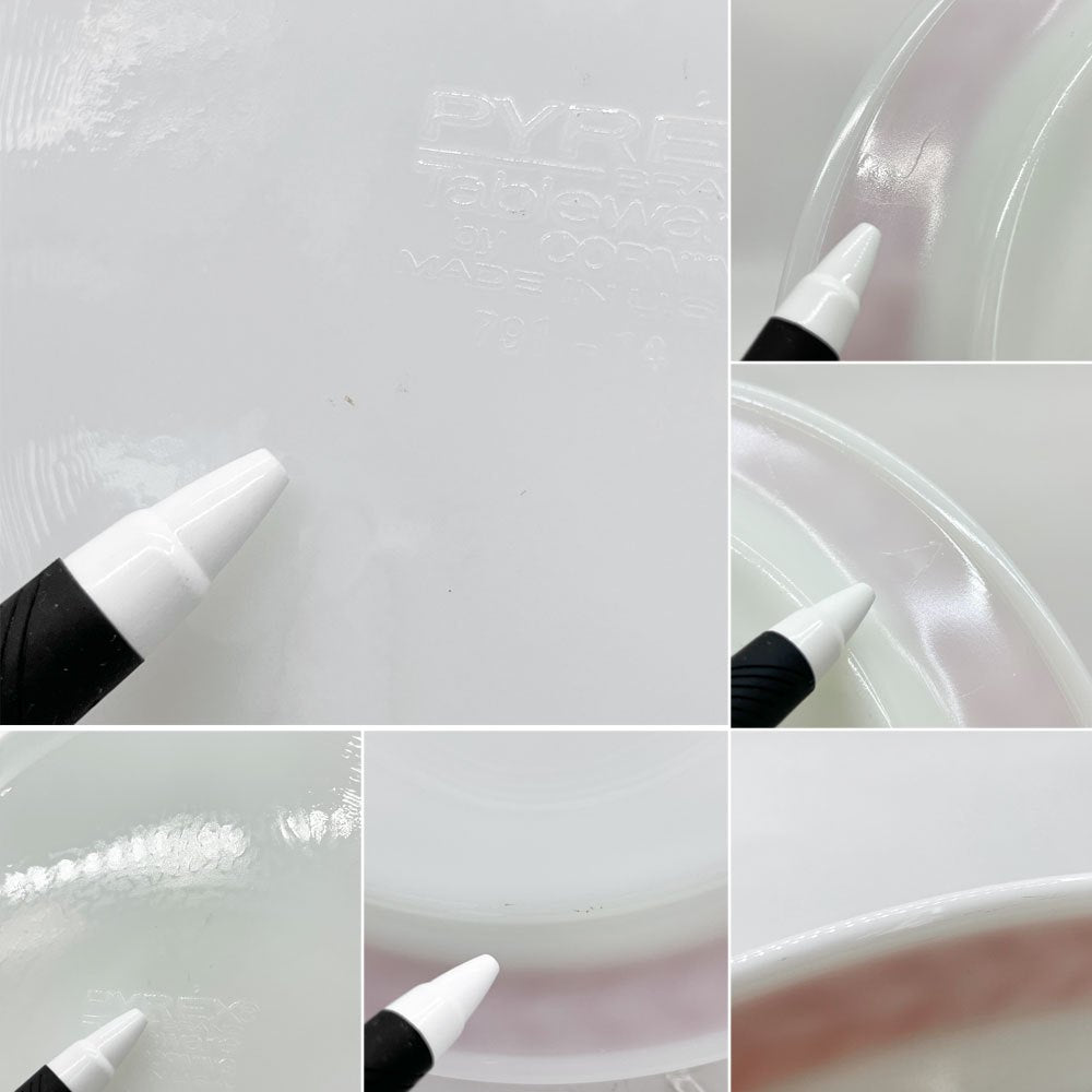 オールドパイレックス OLD PYREX レッドローレル 3コンパートメントプレート 耐熱ミルクガラス USビンテージ ●