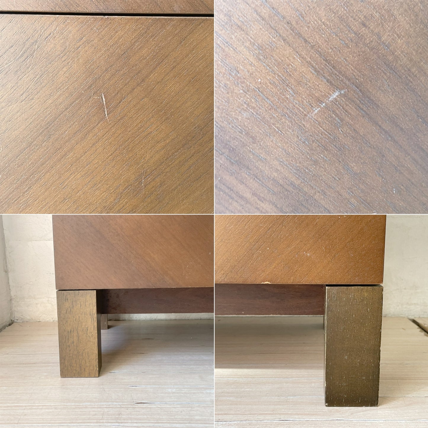 白半木材 HAKUHAN サイドキャビネット CABINET4 ブラウン リビングキャビネット ウォールナット ★